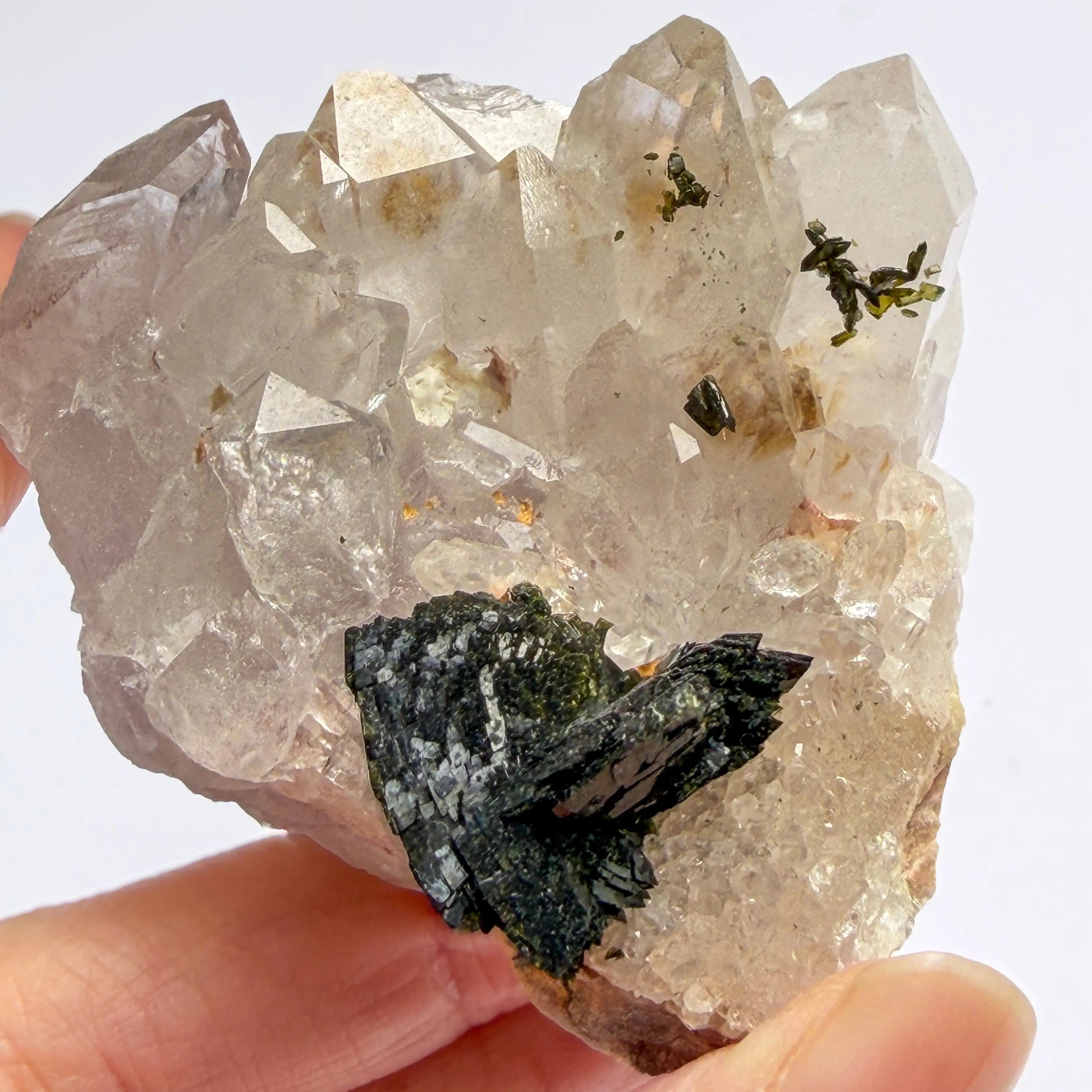 Garden Quartz: Classic Epidote Quartz view 4